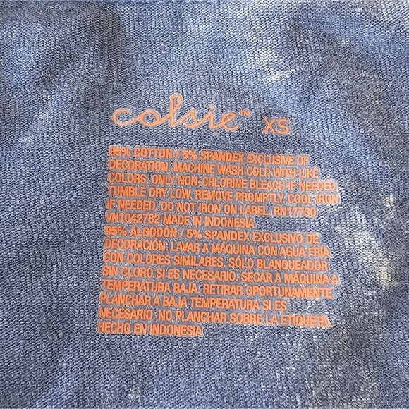 Women's XS Blue Tank Top with Lace Trim - Picture 3 of 3